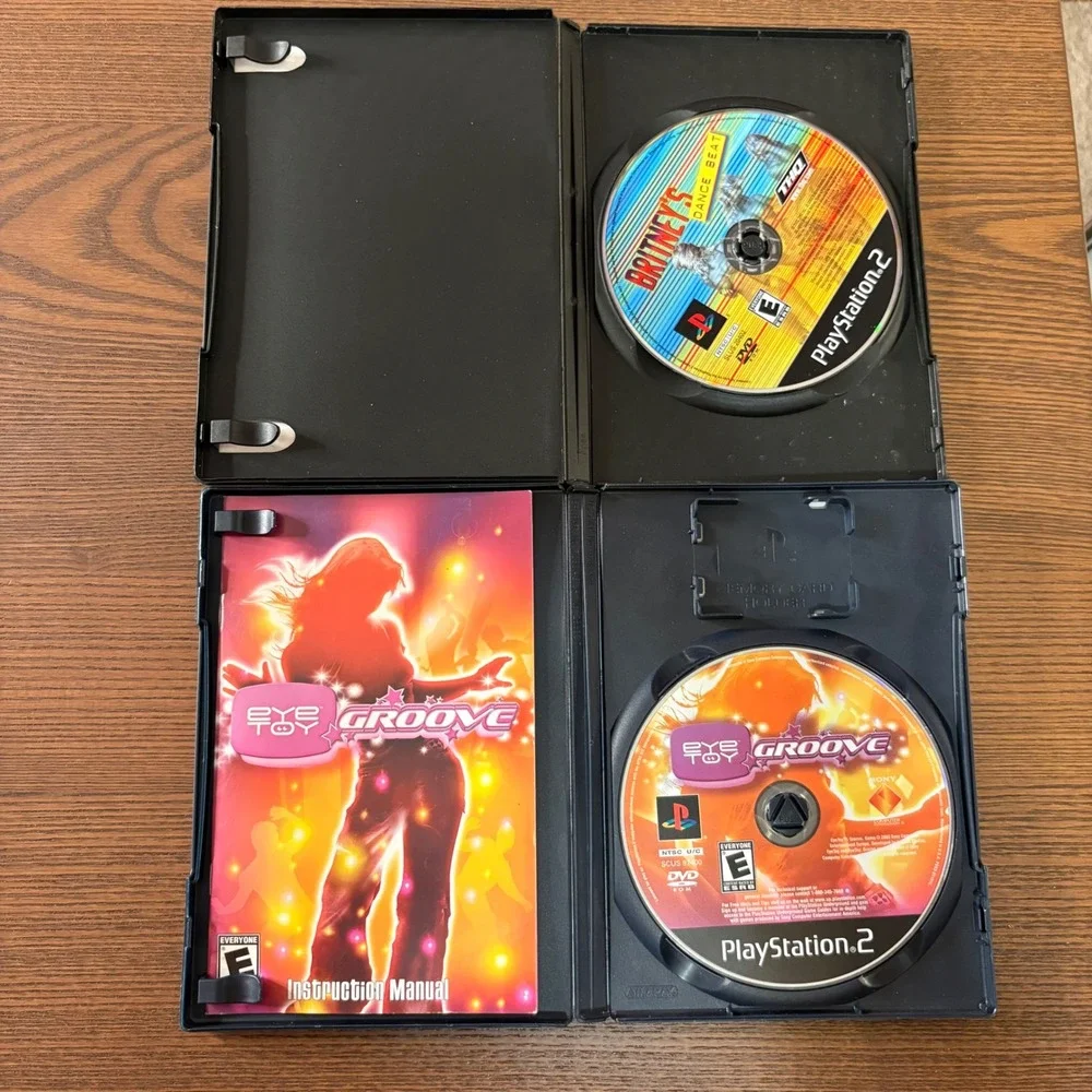 Sony PlayStation 2 Music Dance Game Lot 4 PS2 SingStar Britney EyeToy Good Condi